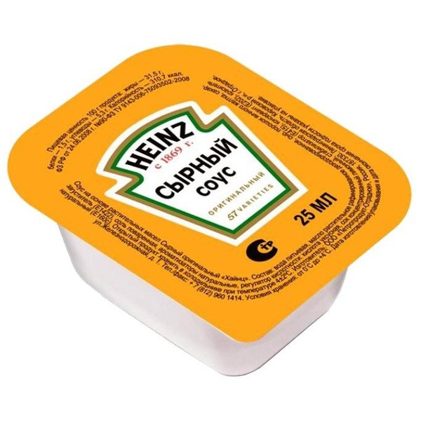 Соус сырный  HEINZ  дип-пот 25мл (125шт/кор)