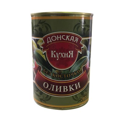 Оливки б/косточки "Донская Кухня" (280гр/б)