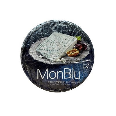 Сыр "MON BLU" 50% с голубой плесенью круг ~2,5кг (вес)
