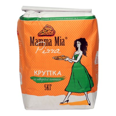 Мука макаронная в/с "Mamma Mia Pizza" 5кг/уп