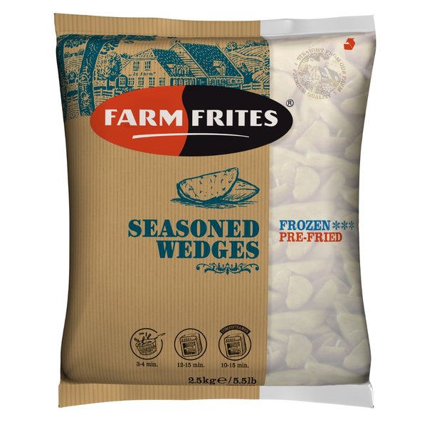 Картофельные дольки в специях  Farm Frites  (2,5кг/уп)