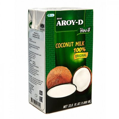 Кокосовое молоко "AROY-D" (1л/Tetra Pak)